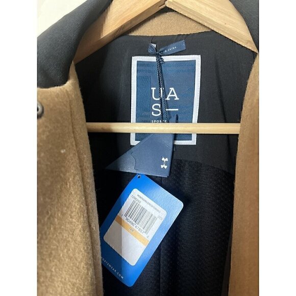 NWT Under Armour UAS Rugby Trench Melton Wool Coat S - Picture 6 of 8